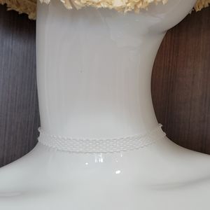Gothic lolita White net style adjustable choker necklace cute goth
